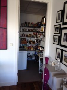 Then: a pantry that was strictly functional.
