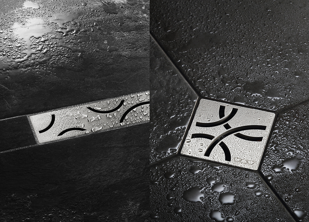 Shower grate designs available in different styles of drain Coverings